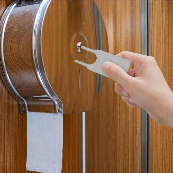 Nøgle til kommerciel toiletpapirdispenser, sæt med nøgler til papirhåndklædedispenser i plast