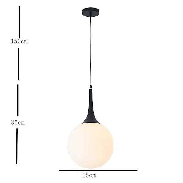 15cm Hänglampa i Metall, Modern Design, 220-240v