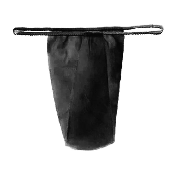 100 stk/sæt Engangstrusser Taljebånd T Thong Praktisk Kvinder Hygiejnisk T Thong Undertøj til Spa-yuhao Black
