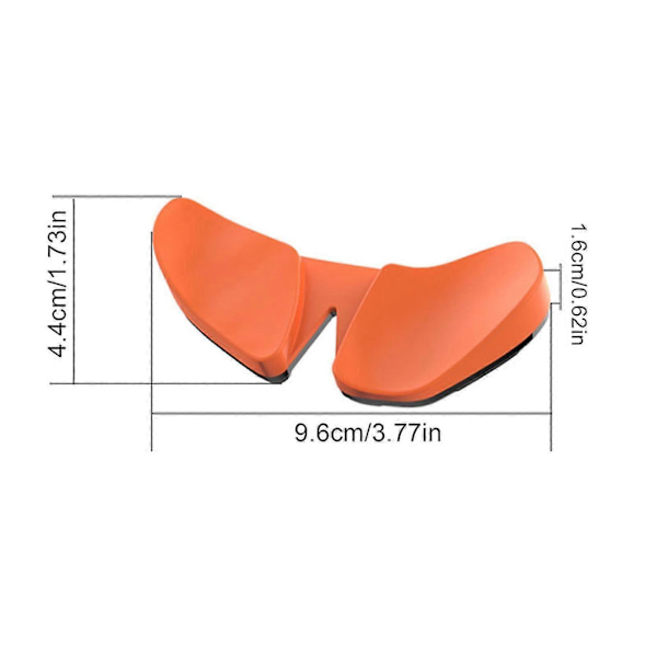 Ergonomiskt handledsstöd för mus, Karpaltunnelsyndrom-stöd, smärtlindring, anti-trötthet, lätt glid, elegant Orange