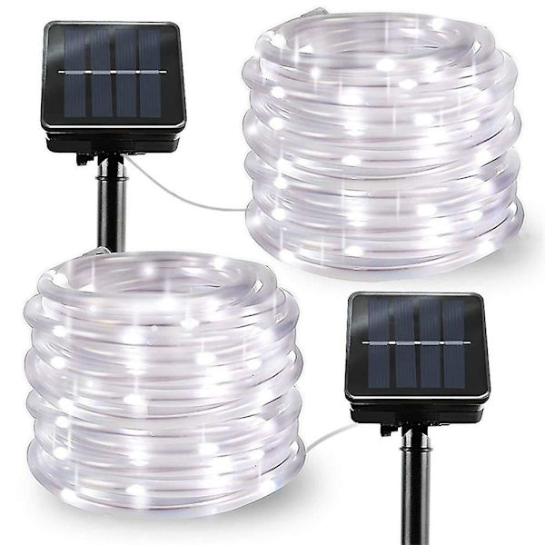 Solcelled Række Lys Udendørs 2 Pakker Fe String Have Dekoration