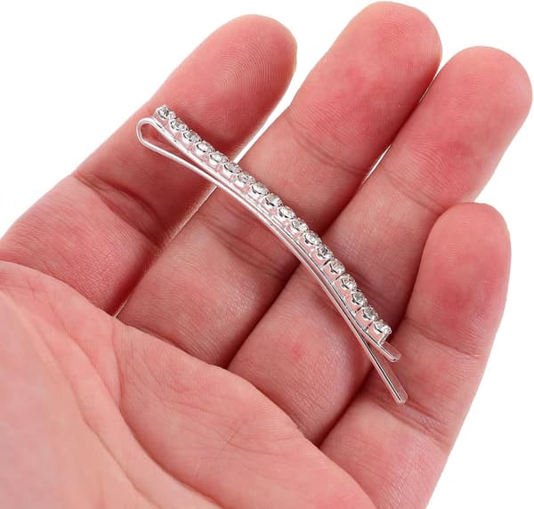 20 stk. Rhinestone Hårspenner Glitrende Enkel Rad Krystall Barrette