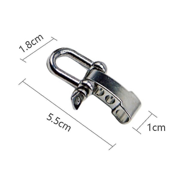 3 stk U-formet spenne Utendørs paraply tau armbånd tilbehør justerbar spenne U-formet ståls penne