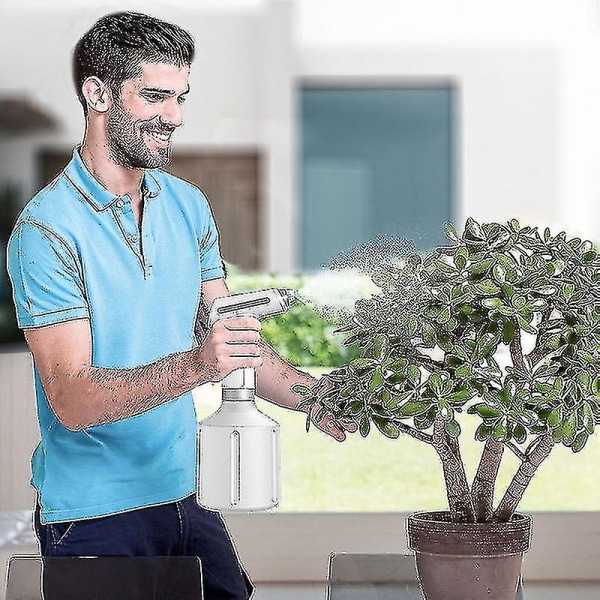 Automatisk sprøyteflaske for planter, USB-oppladbar vannsprøyter for husholdningen