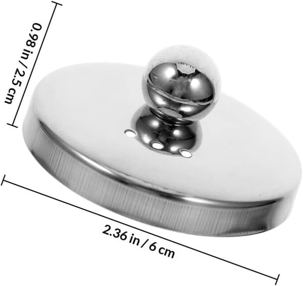 Tekannelokk i rustfritt stål Erstatning Tesil Vannkoker Topplokk 4,6 Cm