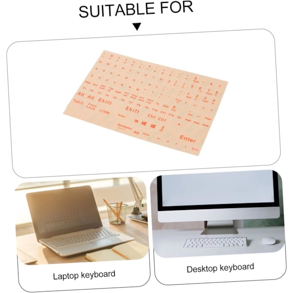 Fuld Dækning Tastatur Klistermærker Ark Selvklæbende Notebook Tastatur Klistermærker Nem Fjernelse
