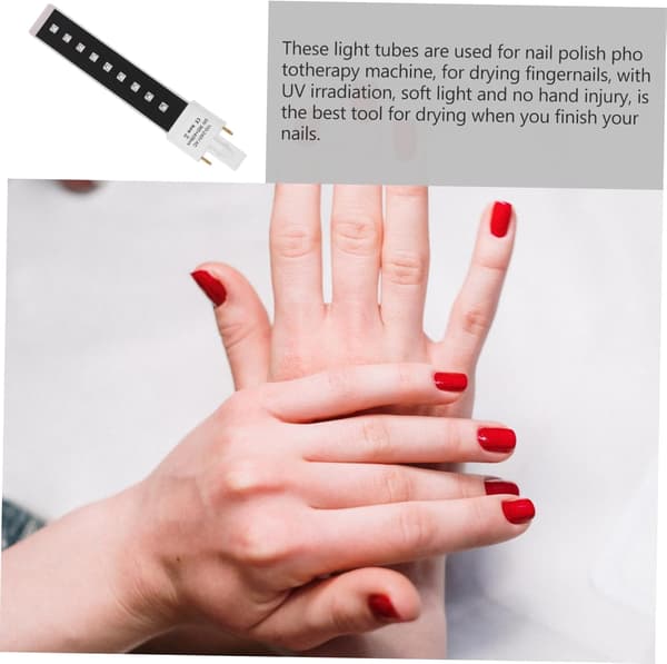 Neglegel Tørrelysrør 9w Dual-Source UV LED Sort Lyspære
