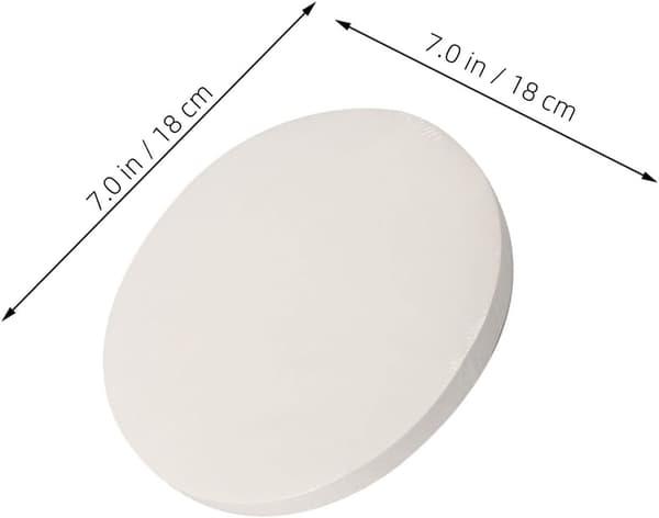 100 stk. rundt fedtabsorberende papir til køkkenbrug, kompositfibermateriale