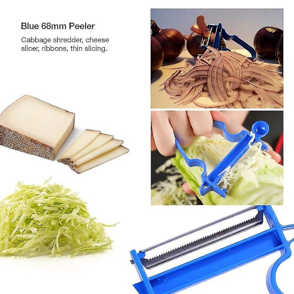 Magic Trio Skalare Set med 3 Nya Frukt & Grönsaks Köksstartpaket (skalare)