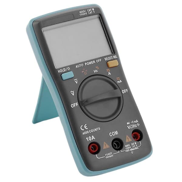Stor skärm Bside Multimeter Bakgrundsbelyst Voltmeter