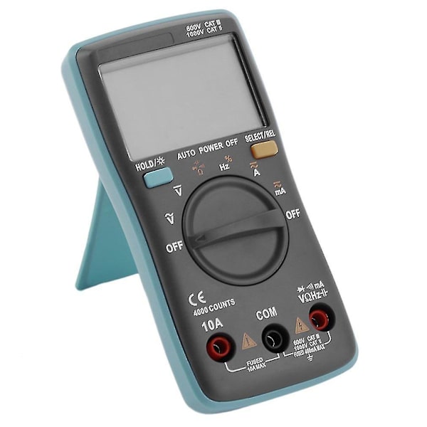 Stor skjerm Bside Multimeter Bakgrunnsbelyst Voltmeter