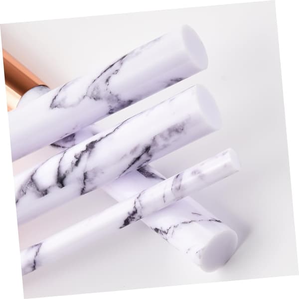 30 stk. professionelt makeupbørstesæt i nylon med marmorlook