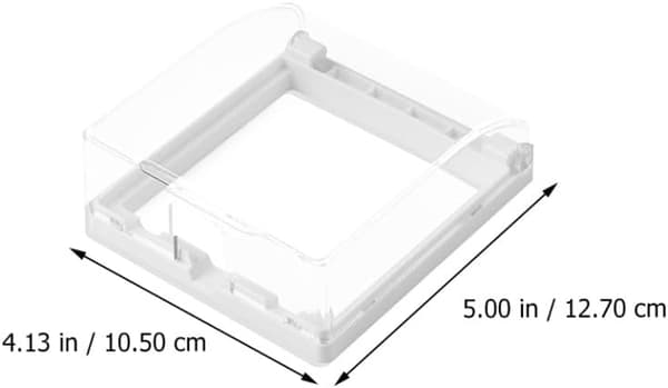 2 stk. veggboks, stikkontakt, frontplatedeksel for hjemmebruk, for overflatemontert materialdesign