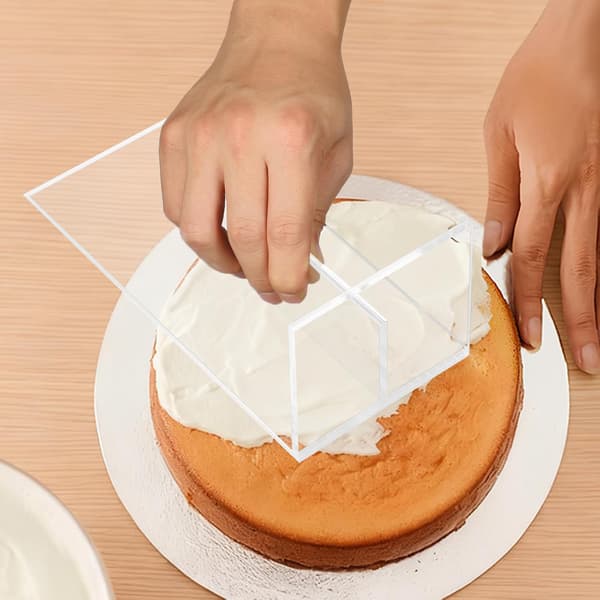 Bakeutstyr Kakeglatter Lett Akryl Kakefremstillingsskrape med Glatt Overflate