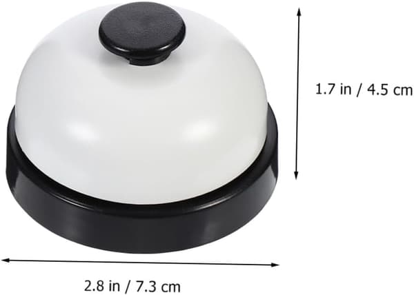2st Ringklocka i rostfritt stål Handpressklocka Hundträningsklicker