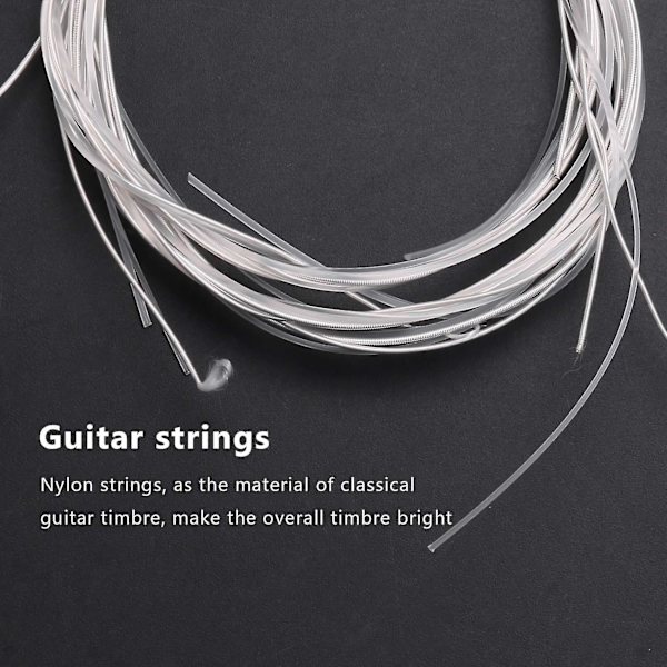 6 Nylonstrenge til Klassisk Guitar