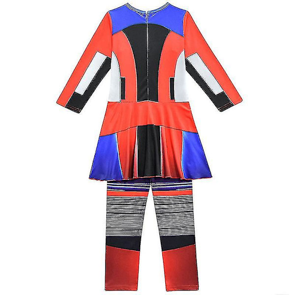 Descendants 3 Evie Jumpsuit Børnetøj Piger Fancy Up Bodysuit Maskerade Performance Kostume Bir 5-6 Years