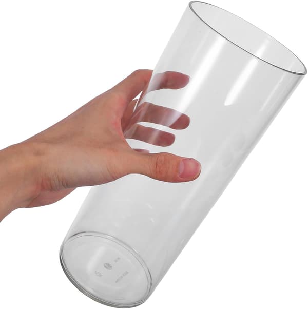 Plast torr blomvas hög transparens och lätt PET cylinderdesign