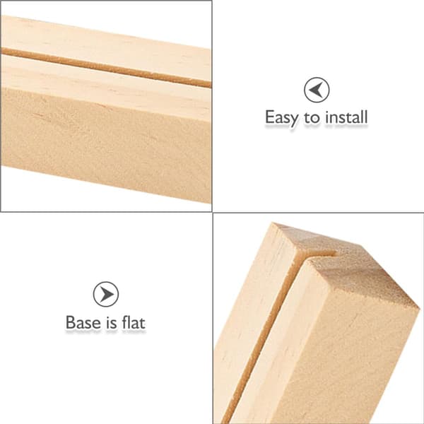 12 stk rektangulær trekortstativ 7,2 cm fotomemoholder visittkortdisplay