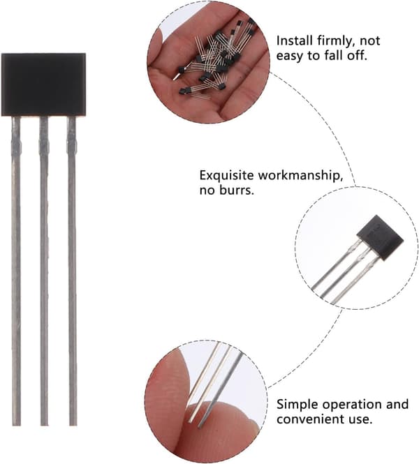 100 stk. Hall-effektsensor Motor Robust elektrisk motor for hjemmemagnetisk sensor