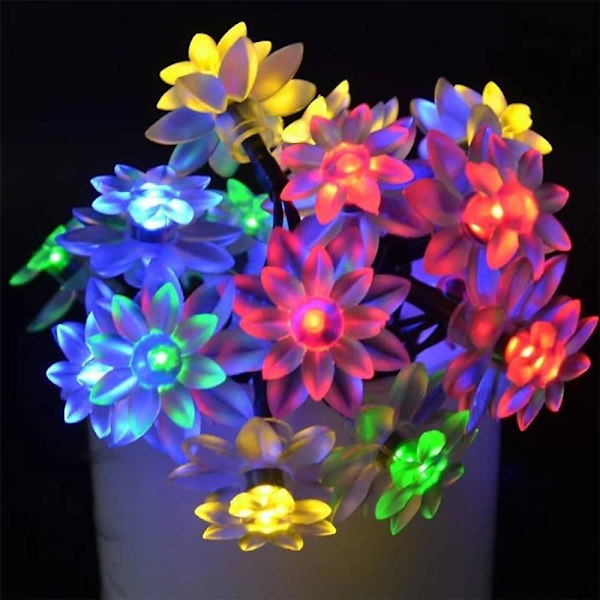 Ulkoilma Solar String Light Vedenkestävä LED 7m 50leds 6.5m 30leds