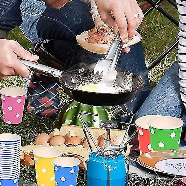 120 stk Prikkede Papirkopper Flerfarget Fest Drikk Kopper