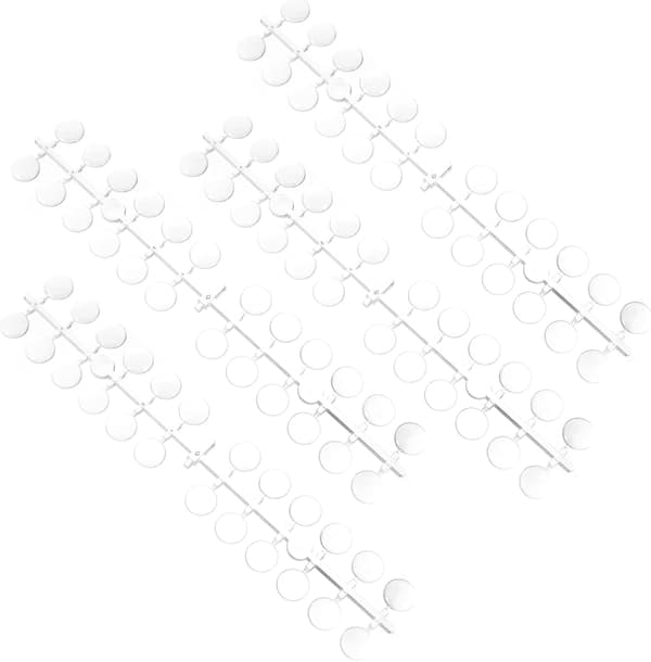 5 sæt neglespidser diagram runde neglekort displayplade til manicure farveprøve