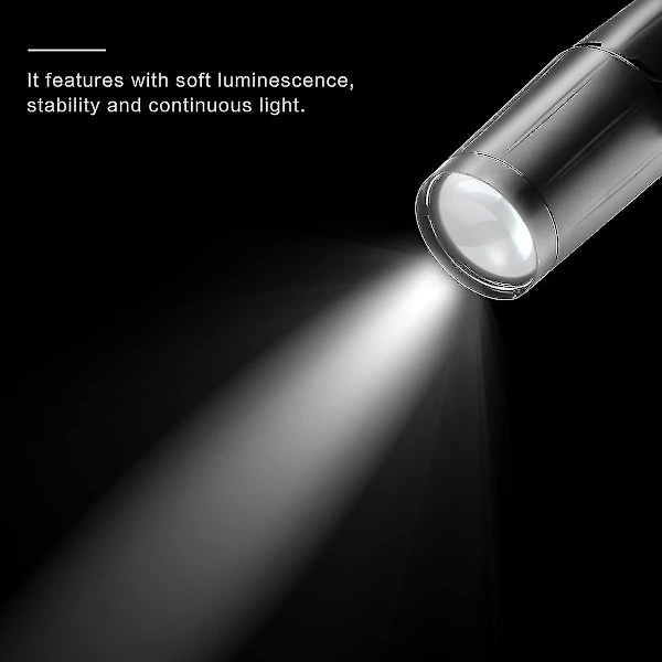 Scenebelysning, LED 3W Projektionslampe Hvid Farve Pinspot Med EU Stik