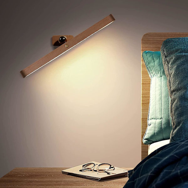 Speil Lys 30cm Baderom Lys Varmt Hvit Led Nattelys 4000k Nødlys Vegglampe