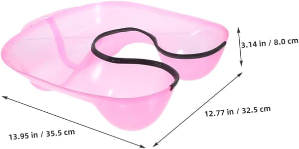 Frisørsalong Nakkebrett 2 stk Plast Hårfarging Permanent Støtte