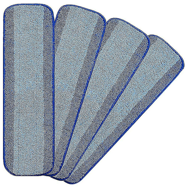 4 st Mikrofiber Rengöringsdynor, Kompatibla med Bona Moppar, Snabbare