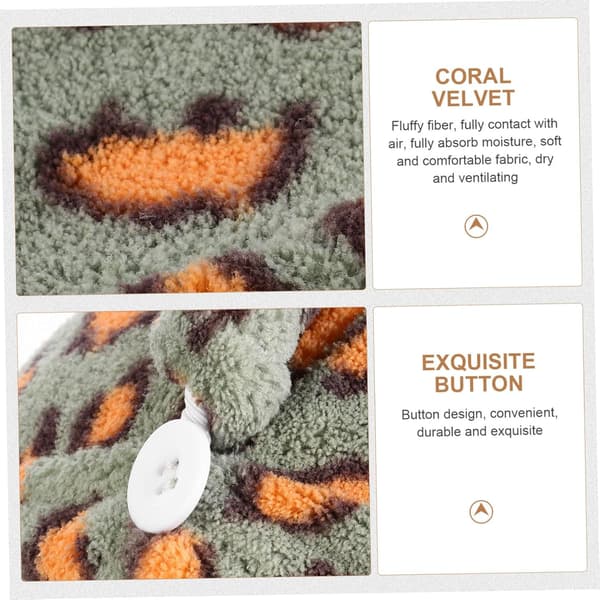 2-pack snabbtorkande handdukar för kvinnor, badmössor i mikrofiber korallfleece