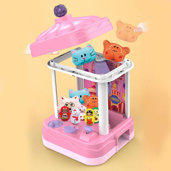 Toy Claw Machine Med Lys Lyd Og Musikk For Barn Gutter Jenter Rosa Grønn