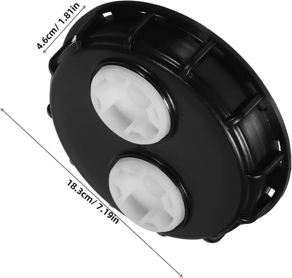 Ibc Tote Locklock med dubbla ventilationshål Svart Robust Plast Ibc Behållartillbehör