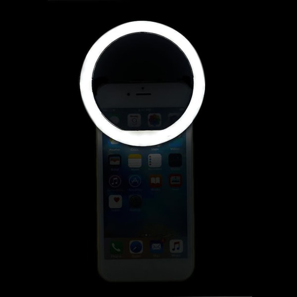 SG-11 Mini Genopladelig Telefon LED Selfie Lamp Ring