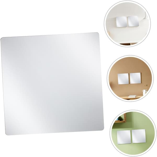 Selvklebende speilveggklistremerker, arrangerbart oppsett og fleksibelt design, 8 stk