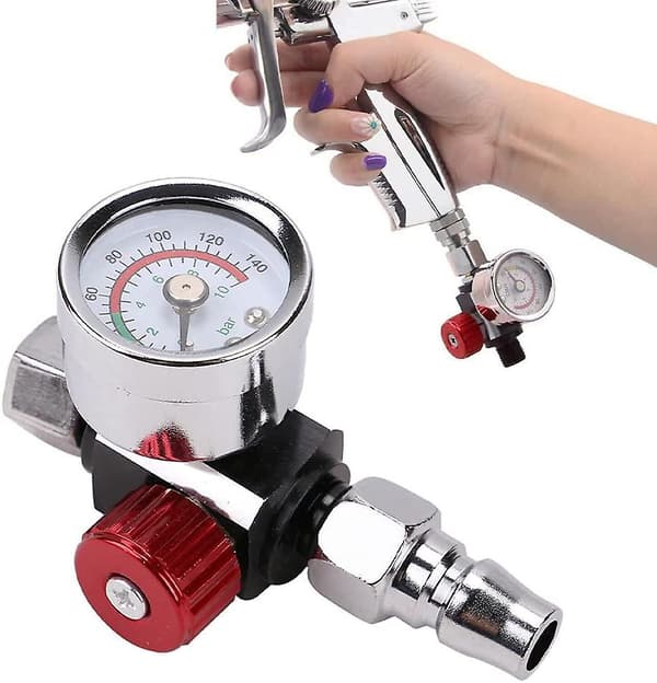 Luftkompressor Tryckventil Lufttrycksregler Tryckkontroll Tryckdetektorbrytare Pneumatisk Regulator Regulator Med Mätare