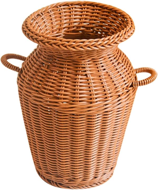 Kreativ simulering rotting blomkorg rotting vävd korg form plastmaterial