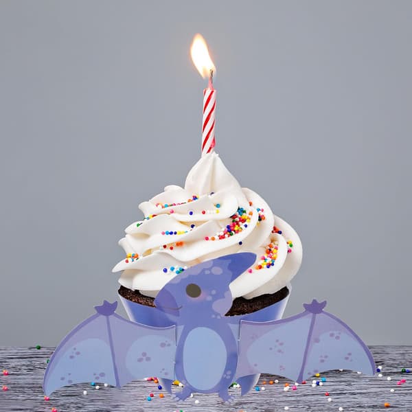 12 stk. assorterede farver mini papir cupcake-forme engangsdesign bage cupcake-forme
