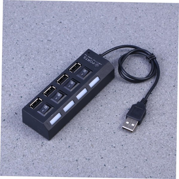2 kpl 4 USB-keskitin 4-porttinen datakeskitin USB-jakaja USB 2.0 -keskitin 4-porttinen datakeskitin USB-keskitin USB 2.0
