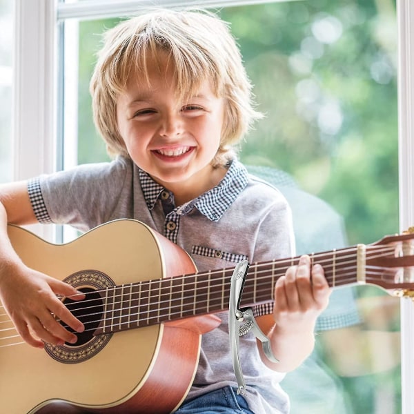 Gitarrkapo för Folkgitarr, Tonförändrande Klämma, Snabbjustering, Stämningsadapter