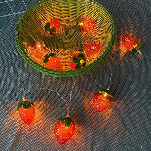 Frukt Jordgubbs Strängljus 20led 6m 40leds