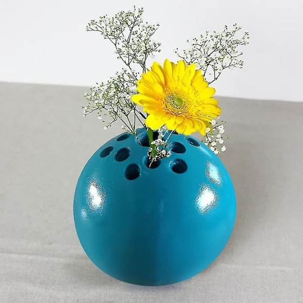 Vas Prydnad Aromaterapi Flaska Konstgjord torkad blomma Creative Craft For Hom (1 st, blå)