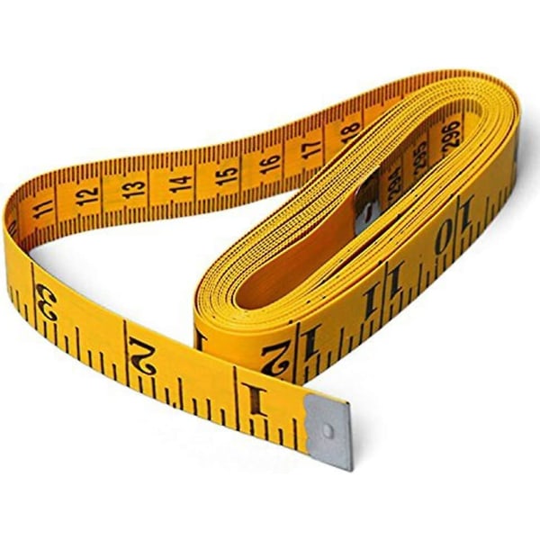 Pehmeä mittanauha ompelemiseen räätälikankaan viivain keltainen 120 tuumaa  300 cm, 3 kpl pehmeää mittanauhaa f7b7 | Fyndiq