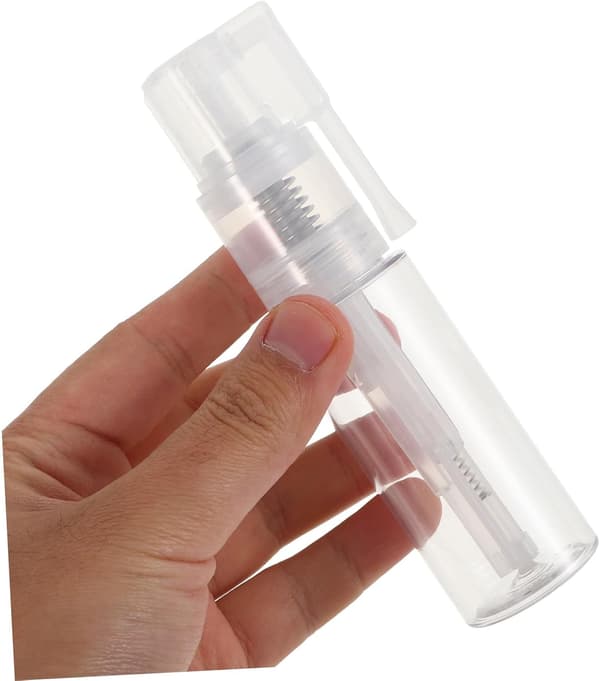 Pudersprayflaska 50 ml Resestorlek Tom påfyllningsbar spraypumpflaska i plast