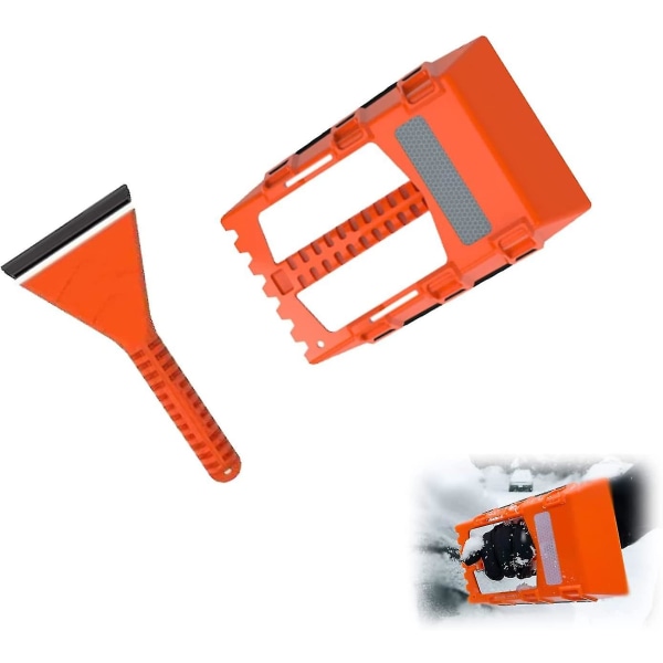 Car Snow Scraper, Car Windshield Ice Shovel, Multi-function De-icing Tool, For Small Trucks And Cars