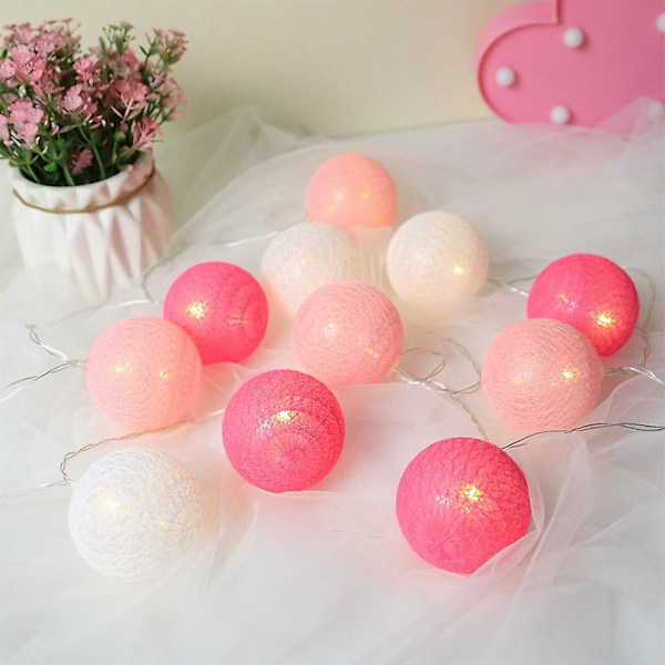 Bomuldskugle LED-lysstreng Feelygter 3m 20led Hjem