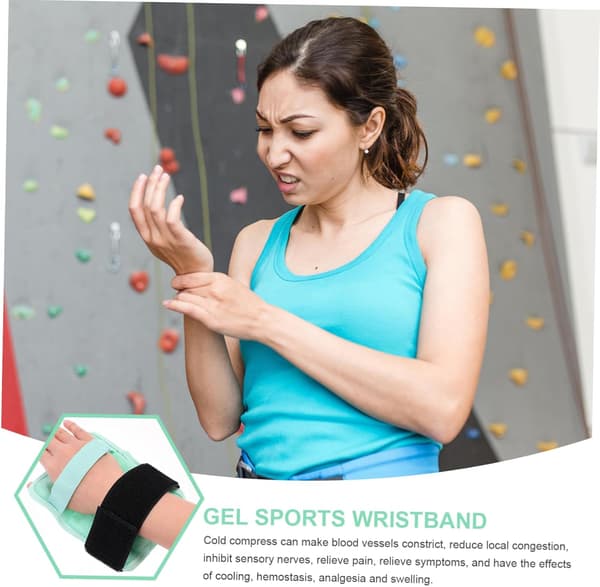 Handledsskydd Gel Ice Pack Återanvändbar Handleds Kylpåse för Bowling Handledsstöd Lindring