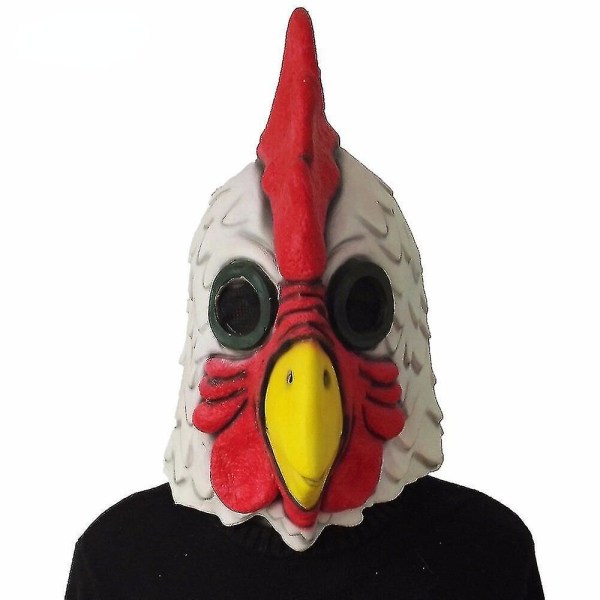 Latex Rooster Adults Chicken Cockerel Mask Halloween