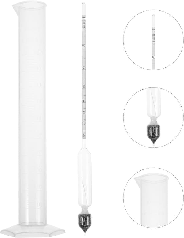 Gjenbrukbart målerør Husholdningsgradert sylinder 100 ml plast